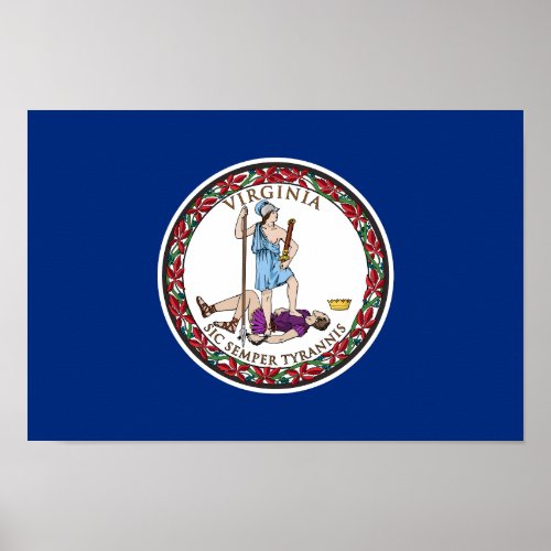Virginia State Flag Poster