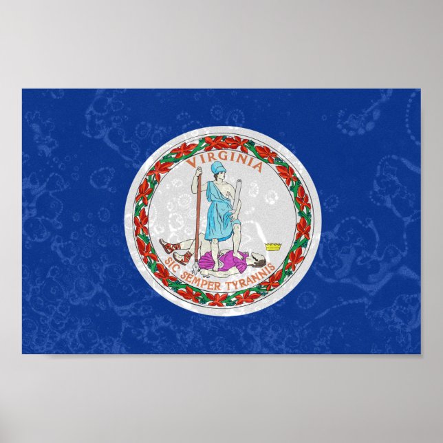Virginia State Flag Poster (Front)