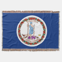 Virginia State Flag Print Patriotic