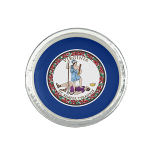 Virginia State Flag Ring
