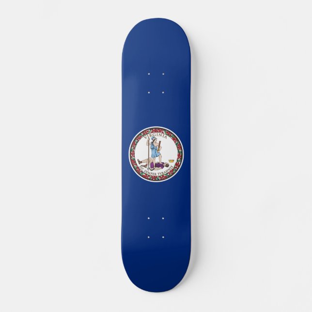 Virginia State Flag Skateboard (Front)