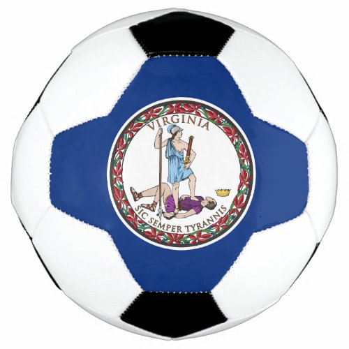 Virginia State Flag Soccer Ball