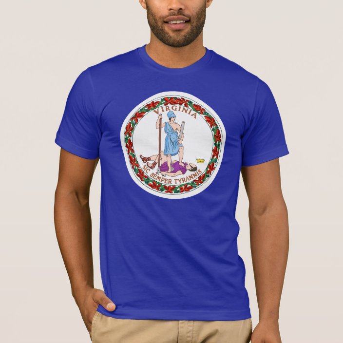 Virginia State Flag T-Shirt | Zazzle.com