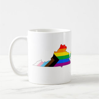 Virginia State Pride LGBTQ Progress Pride Coffee Mug