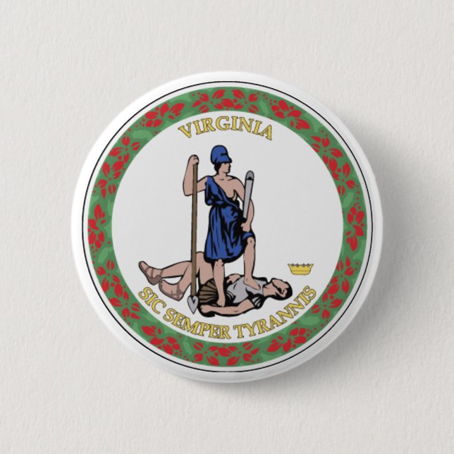 Virginia State Seal Button (Front)