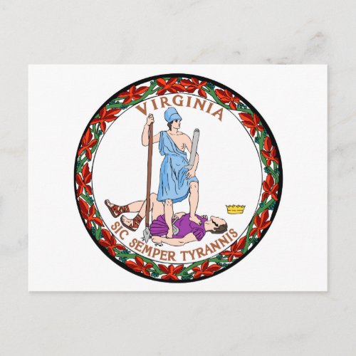 Virginia State Seal Postcard