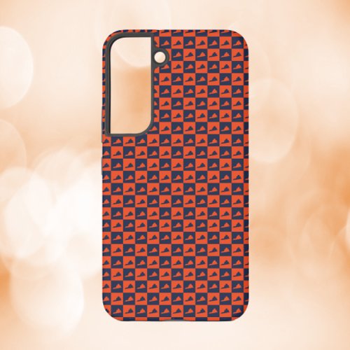 Virginia State Silhouette Blue Orange Geometric  Samsung Galaxy S22 Case