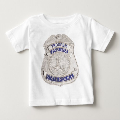 Virginia State Trooper Police Badge Baby T_Shirt