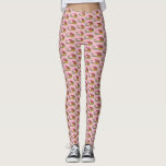 Virginia Style Cured Country Ham VA Meat Pink Leggings<br><div class="desc">Legging design features an original marker illustration of a delicious pink cured ham,  with VIRGINIA in a fun green font. Lots of additional illustrated foodie designs are also available from this shop! Don't see exactly what you're looking for? Contact Rebecca to have a product customized just for you!</div>