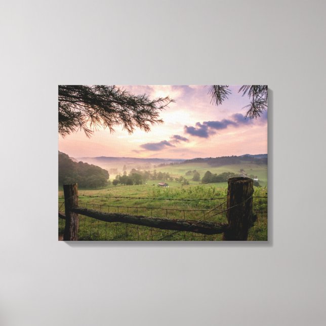 Virginia Sunset Canvas Print (Front)