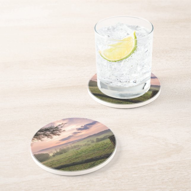 Virginia Sunset Drink Coaster (Side)