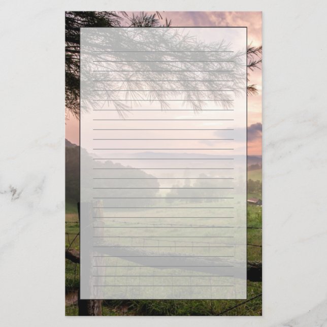 Virginia Sunset Stationery (Front)
