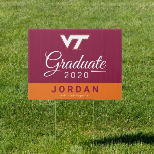 Virginia Tech 2020 Graduate Sign