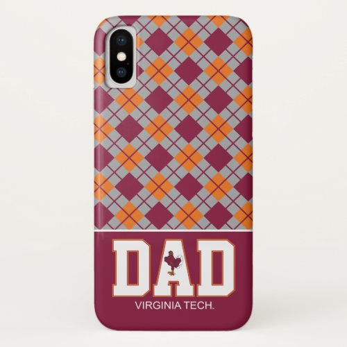Virginia Tech Dad iPhone X Case
