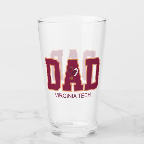 Virginia Tech Dad Glass