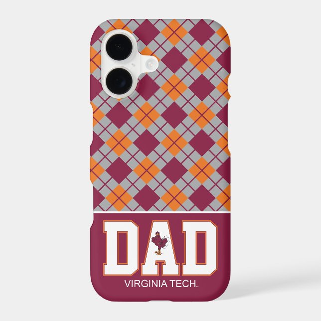 Virginia Tech Dad Iphone Case (Back)