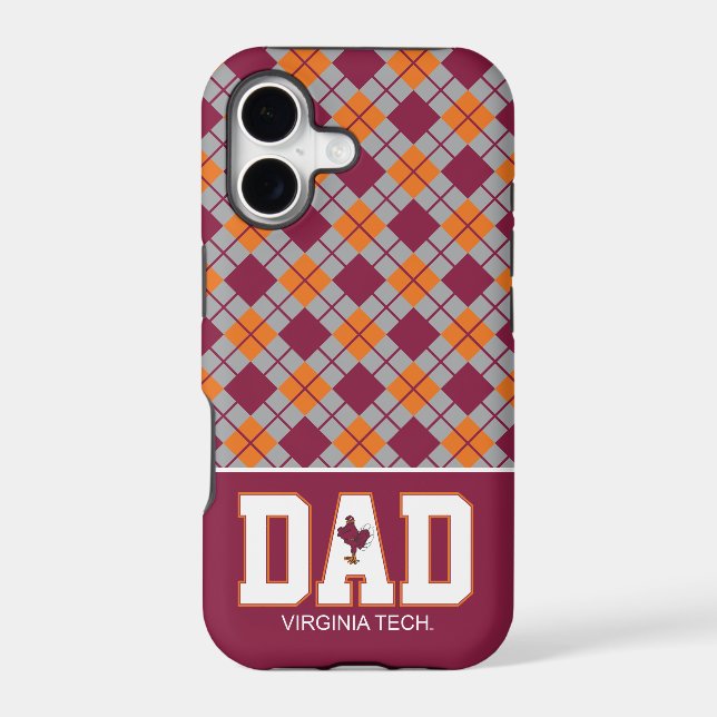 Virginia Tech Dad Iphone Case (Back)