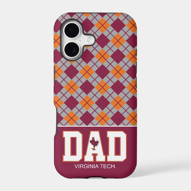 Virginia Tech Dad Iphone Case (Back)