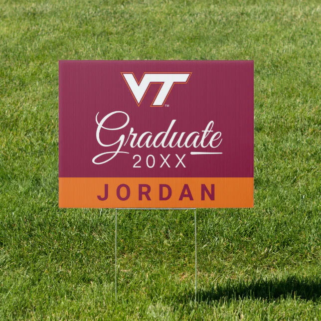 Virginia Tech Graduate Sign Zazzle