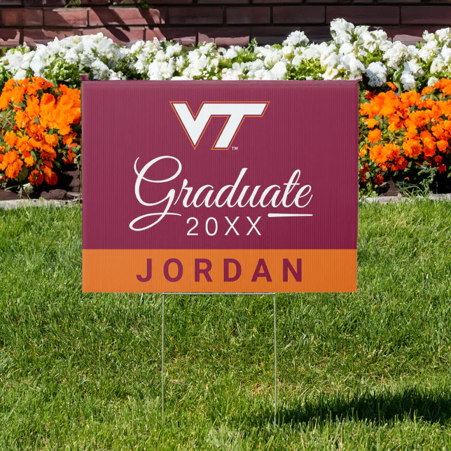 Virginia Tech Graduate Sign
