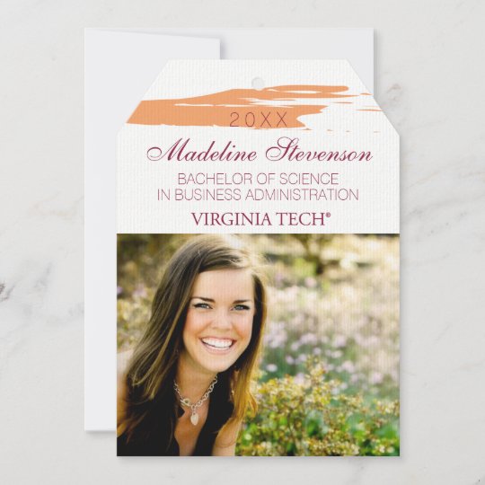 Virginia Tech Graduation Announcement