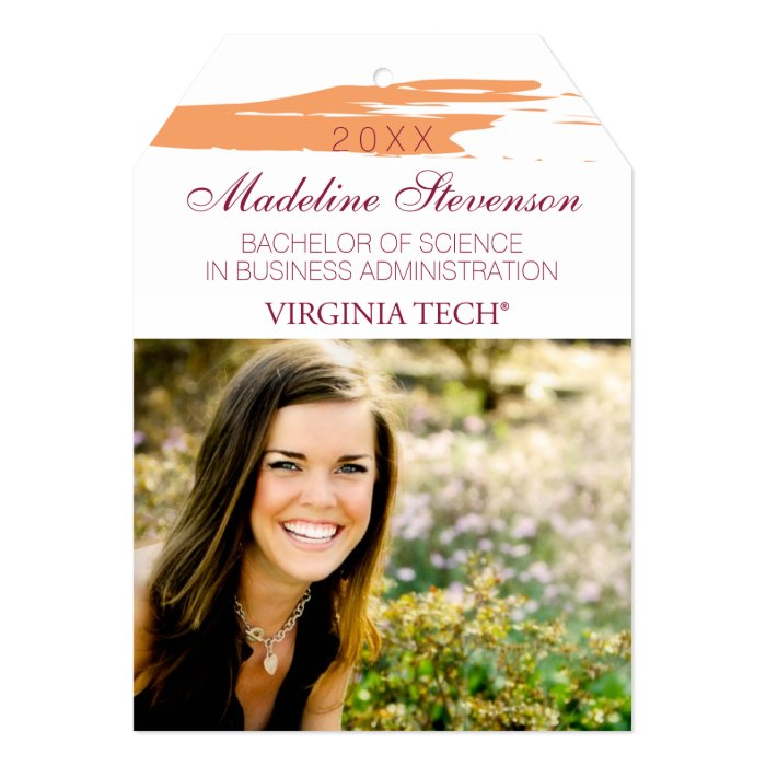 Virginia Tech Graduation Announcement Zazzle
