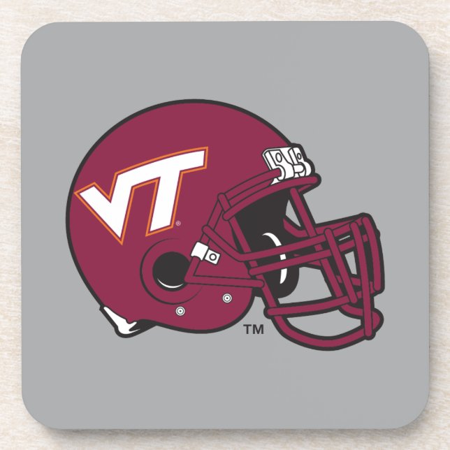 Virginia Tech Helmet Coaster (Front)