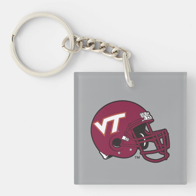 Virginia Tech Helmet Keychain (Front)