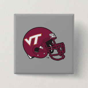 Virginia Tech Helmet Pinback Button