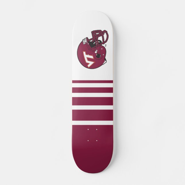 Virginia Tech Helmet Skateboard Deck (Front)
