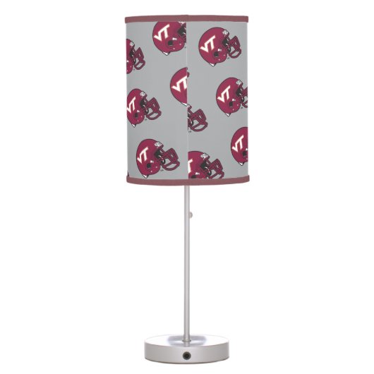 Virginia Tech Helmet Table Lamp (Back)