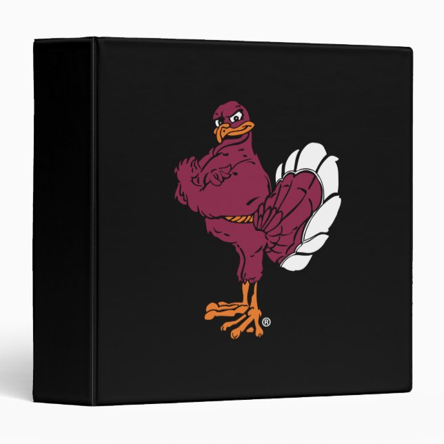Virginia Tech Hokie Bird Binder (Front/Spine)
