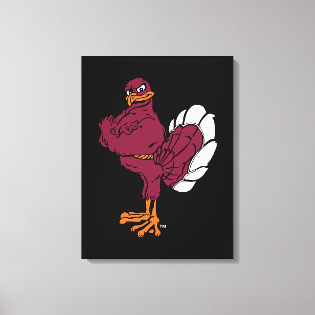Virginia Tech Hokie Bird Canvas Print (Front)