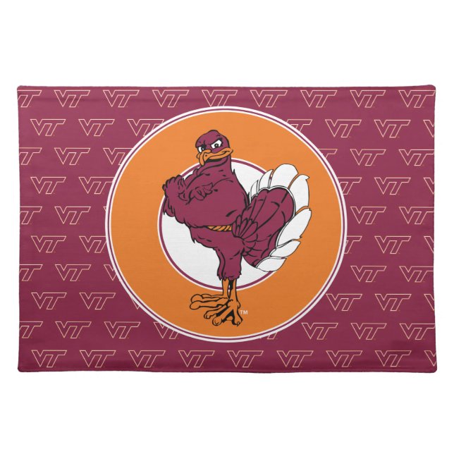 Virginia Tech Hokie Bird Cloth Placemat (Front)