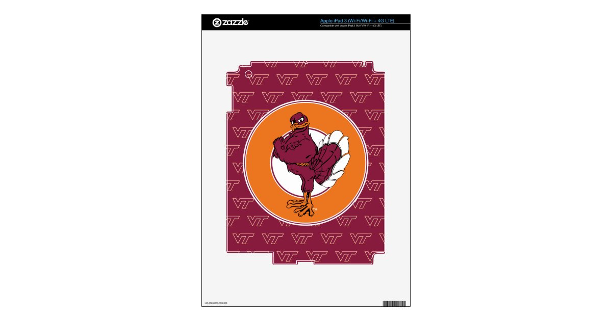 Download Virginia Tech Hokie Bird Decal For iPad 3 | Zazzle.com