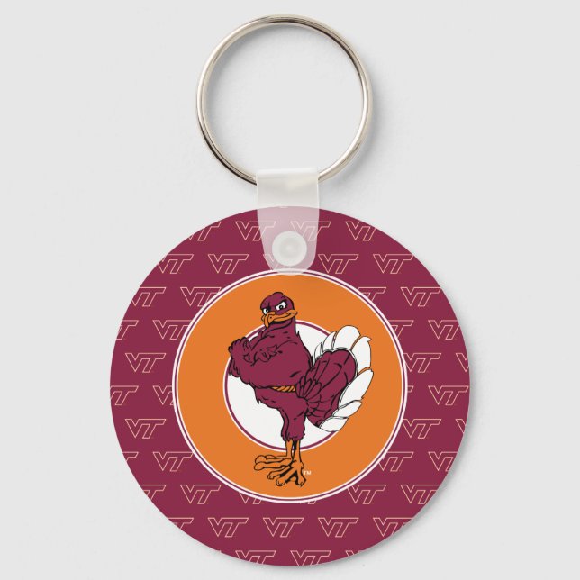 Virginia Tech Hokie Bird Keychain (Front)
