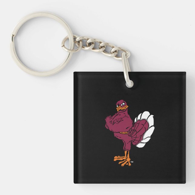 Virginia Tech Hokie Bird Keychain (Front)