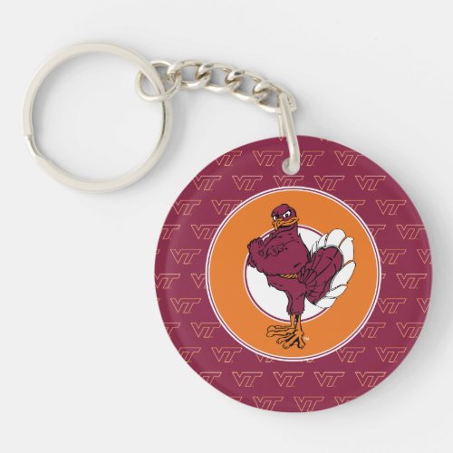 Virginia Tech Hokie Bird Keychain