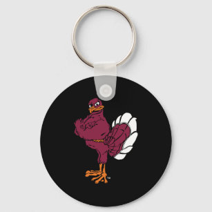 Virginia Tech Hokie Bird Keychain