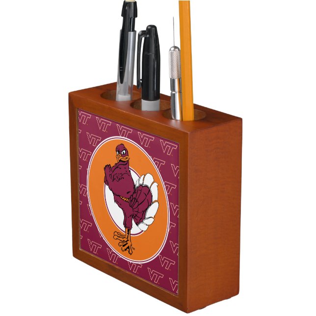 Virginia Tech Hokie Bird Pencil/Pen Holder (In Situ)