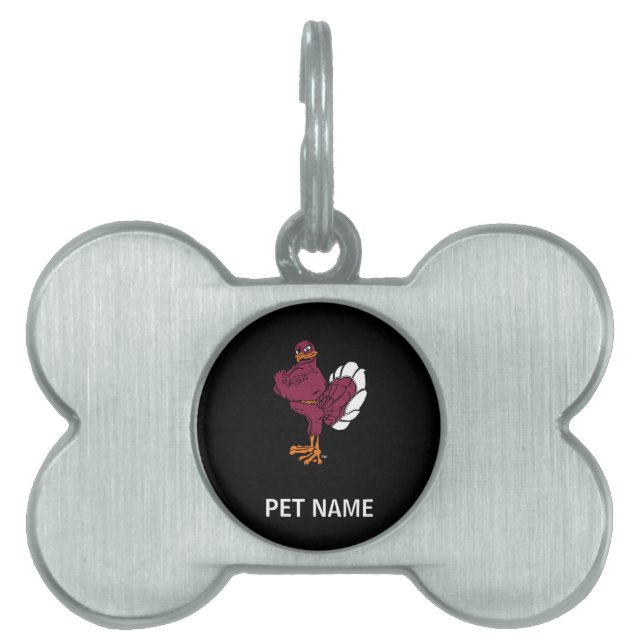Virginia Tech Hokie Bird Pet Tag (Front)
