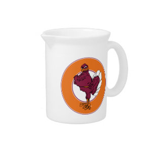Virginia Tech Hokie Bird Pitcher