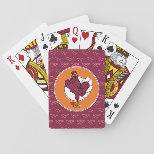 Virginia Tech Hokie Bird Playing Cards