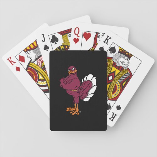 Virginia Tech Hokie Bird Playing Cards