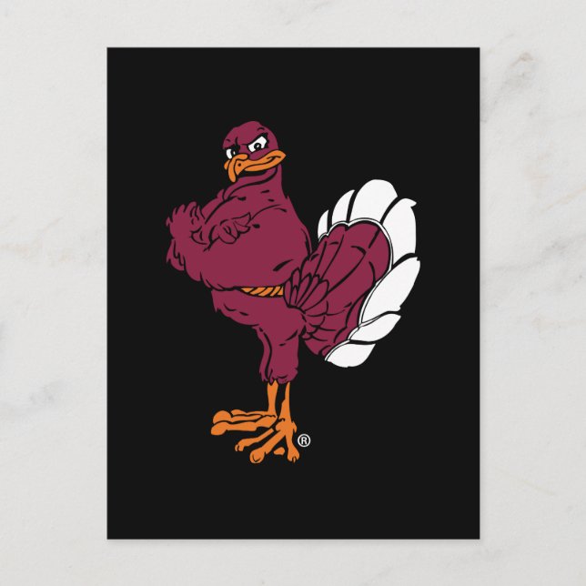Virginia Tech Hokie Bird Postcard (Front)
