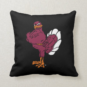 Virginia Tech Hokie Bird Throw Pillow