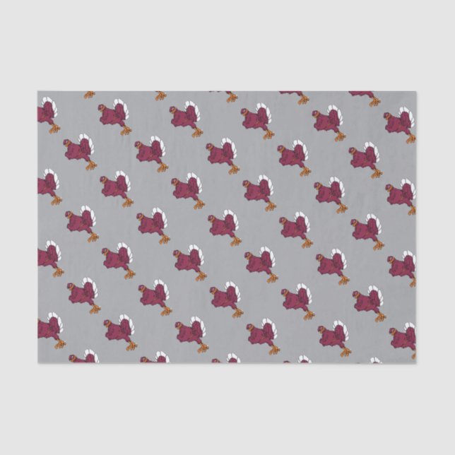 Virginia Tech Hokie Bird Tissue Paper (Front)