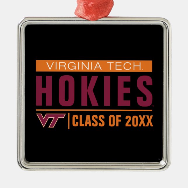 Virginia Tech Hokies Alumni Metal Ornament (Front)