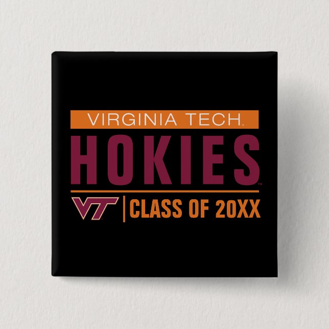 Virginia Tech Hokies Alumni Pinback Button (Front)