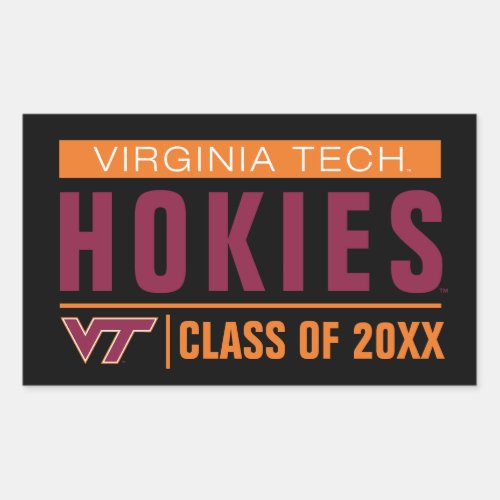 Virginia Tech Hokies Alumni Rectangular Sticker